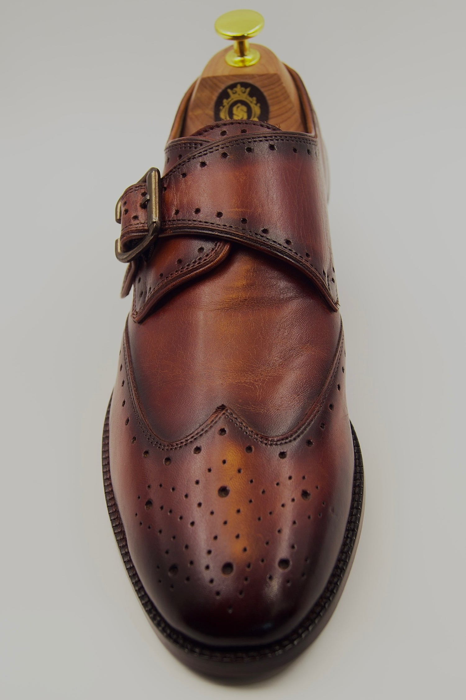 Handcrafted Single Monk leather Shoe